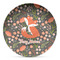 Foxy Mama Microwave Safe Plastic Plate - Composite Polymer