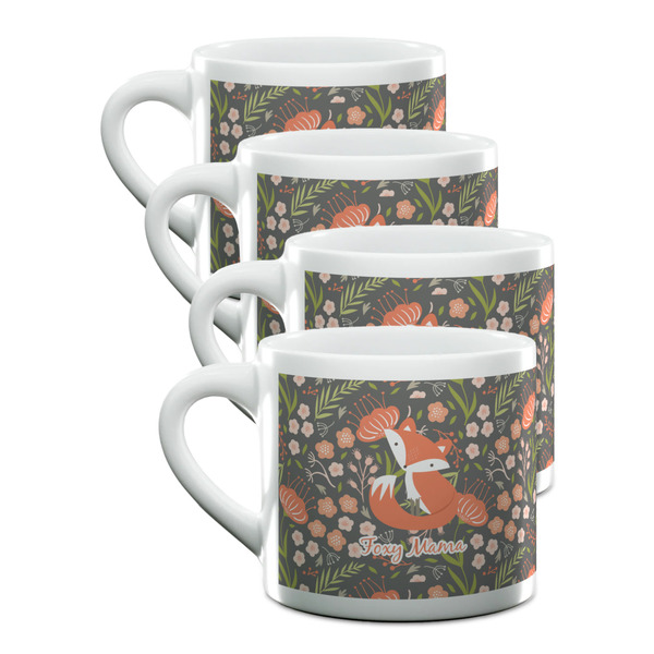 Custom Foxy Mama Double Shot Espresso Cups - Set of 4
