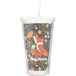 Foxy Mama Double Wall Tumbler with Straw