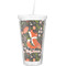 Foxy Mama Double Wall Tumbler with Straw (Personalized)