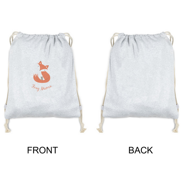 Foxy Mama Drawstring Backpacks - Sweatshirt Fleece - Single Sided - APPROVAL