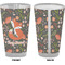 Foxy Mama Pint Glass - Full Color - Front & Back Views