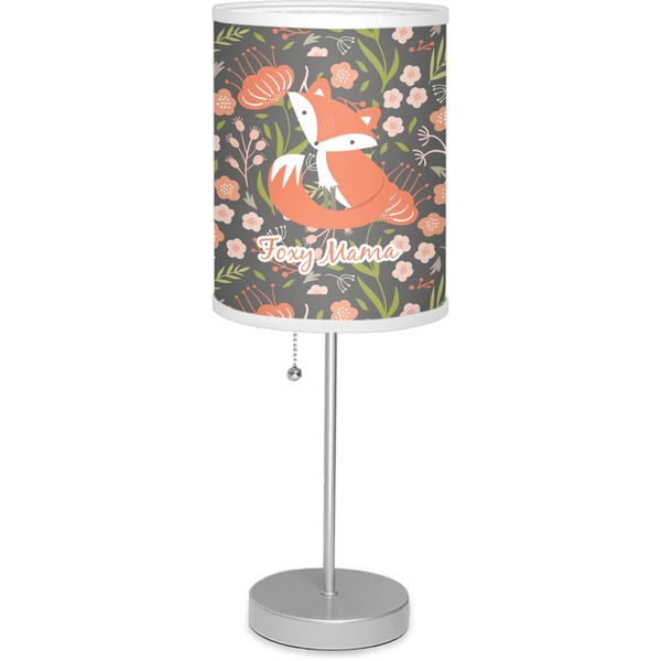 Custom Foxy Mama 7" Drum Lamp with Shade Linen