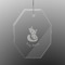 Foxy Mama Engraved Glass Ornament - Octagon