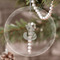 Foxy Mama Engraved Glass Ornaments - Round-Main Parent