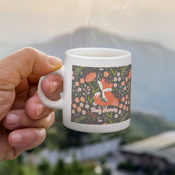 Foxy Mama Espresso Cup - 3oz LIFESTYLE (new hand)