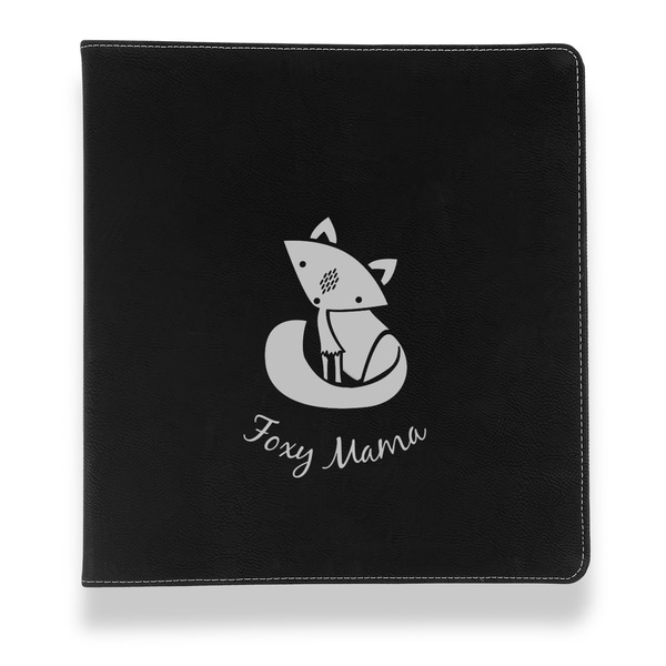 Foxy Mama Leather Binder - 1" - Black - Front View