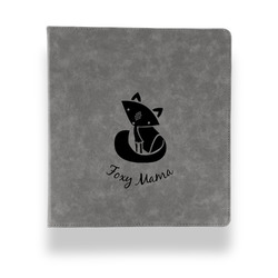 Foxy Mama Leather Binder - 1" - Grey