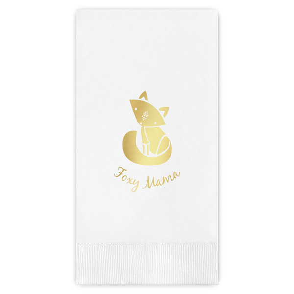 Custom Foxy Mama Guest Napkins - Foil Stamped