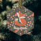 Foxy Mama Frosted Glass Ornament - Hexagon (Lifestyle)