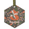 Foxy Mama Flat Glass Ornament - Hexagon