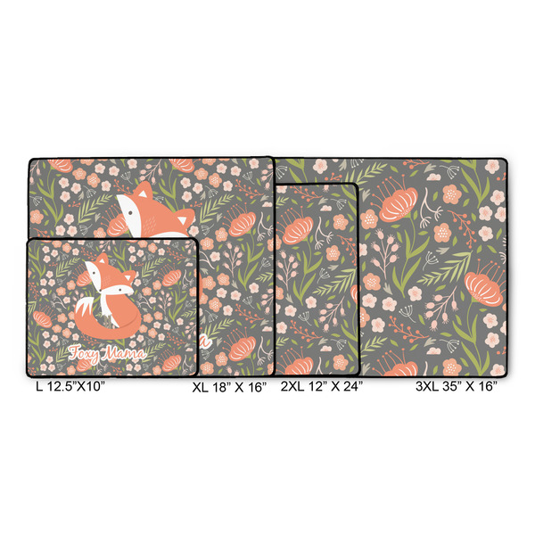 Foxy Mama Gaming Mats - SIZE CHART