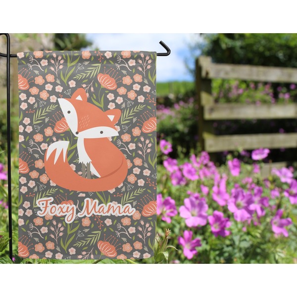 Foxy Mama Garden Flag - Outside In Flowers
