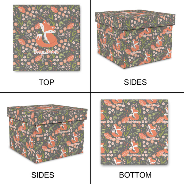 Foxy Mama Gift Boxes with Lid - Canvas Wrapped - Large - Approval