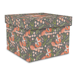 Foxy Mama Gift Box with Lid - Canvas Wrapped - Large