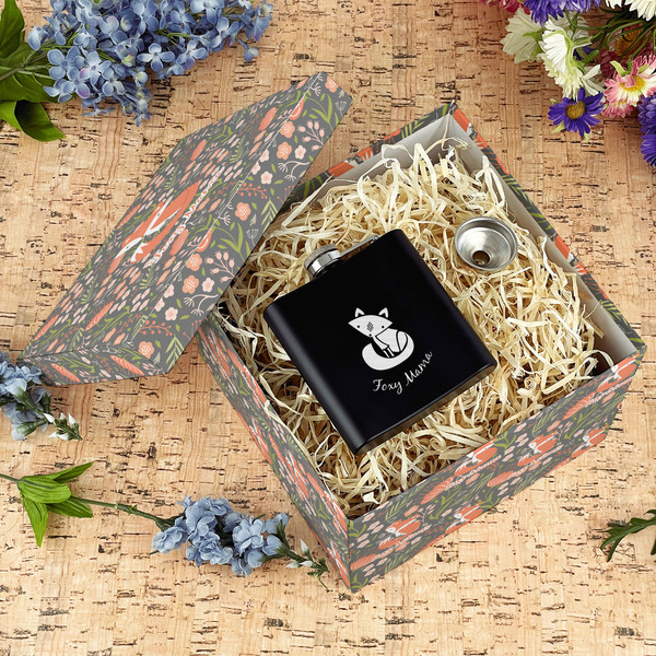 Foxy Mama Gift Boxes with Lid - Canvas Wrapped - Large - In Context