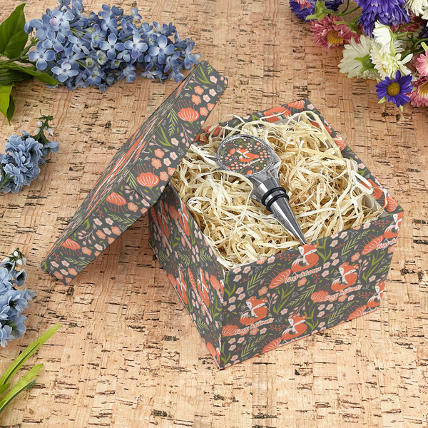 Foxy Mama Gift Boxes with Lid - Canvas Wrapped - Medium - In Context