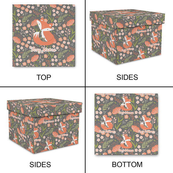 Foxy Mama Gift Boxes with Lid - Canvas Wrapped - Small - Approval