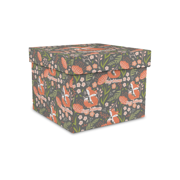 Foxy Mama Gift Boxes with Lid - Canvas Wrapped - Small - Front/Main