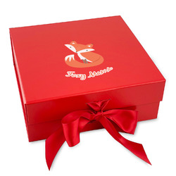 Foxy Mama Gift Box with Magnetic Lid - Red
