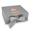 Foxy Mama Gift Boxes with Magnetic Lid - Silver - Front