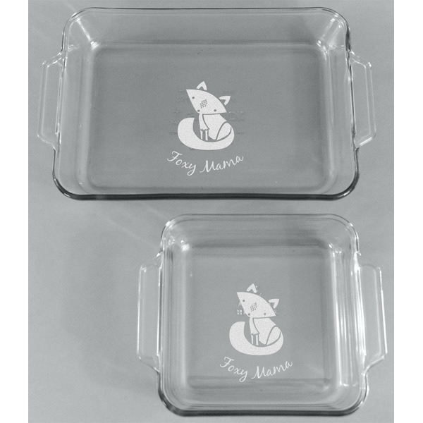 Foxy Mama Glass Baking Dish Set - FRONT