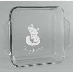 Foxy Mama Glass Cake Dish - 8in x 8in