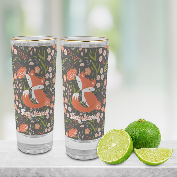 Foxy Mama Glass Shot Glass - 2 oz - LIFESTYLE