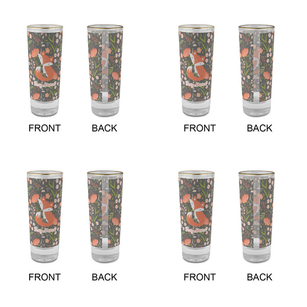 Foxy Mama Glass Shot Glass - 2 oz - Set of 4 - APPROVAL