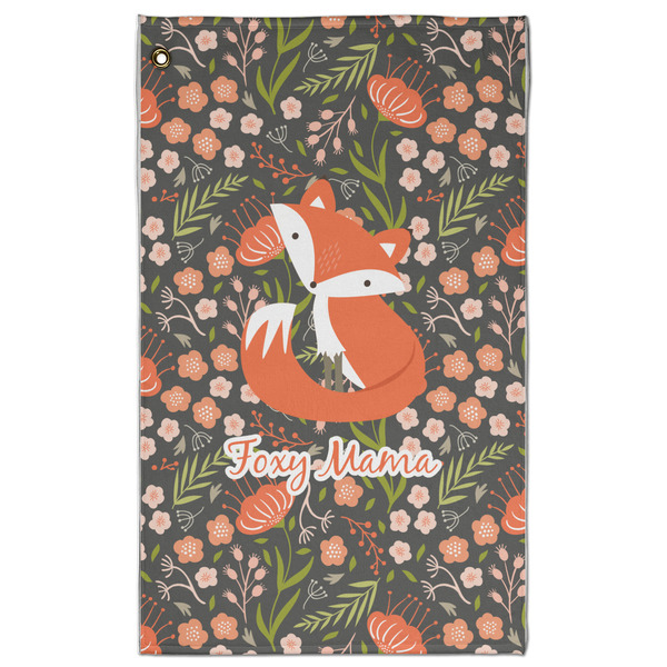 Custom Foxy Mama Golf Towel - Poly-Cotton Blend