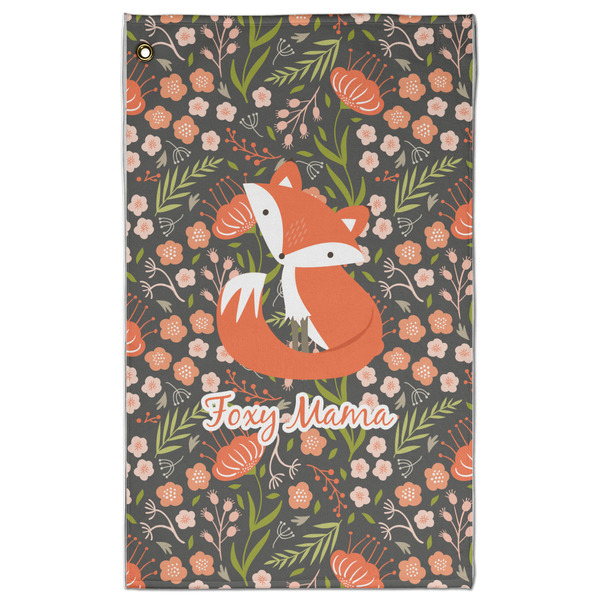 Custom Foxy Mama Golf Towel - Poly-Cotton Blend - Large