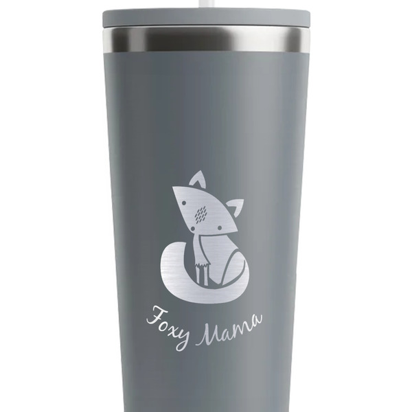 Foxy Mama Grey RTIC Everyday Tumbler - 28 oz. - Close Up