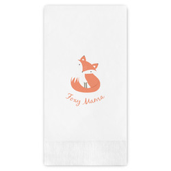 Foxy Mama Guest Napkins - Full Color - Embossed Edge