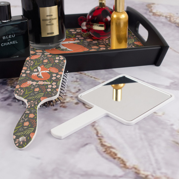 Foxy Mama Hair Brush - With Hand Mirror