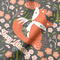 Foxy Mama Hooded Baby Towel- Detail Close Up