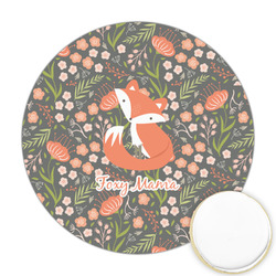 Foxy Mama Printed Cookie Topper - Round