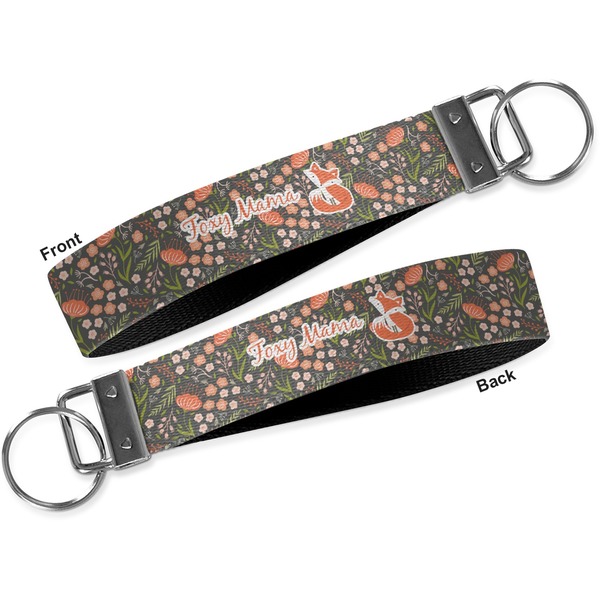 Foxy Mama Key-chain - Metal and Nylon - Front and Back