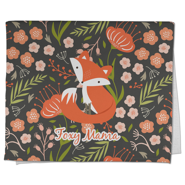 Custom Foxy Mama Kitchen Towel - Poly Cotton
