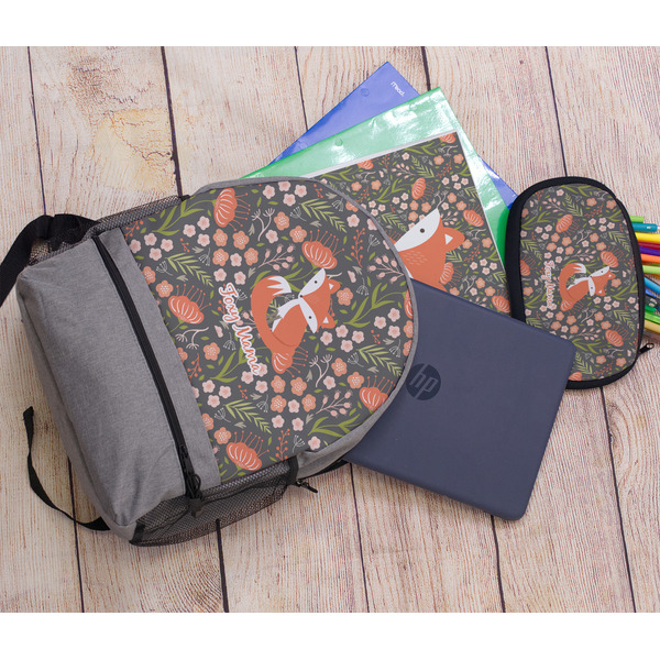 Foxy Mama Large Backpack - Gray - With Stuff