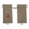 Foxy Mama Large Burlap Gift Bags - Front Approval