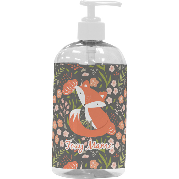 Custom Foxy Mama Plastic Soap / Lotion Dispenser (16 oz - Large - White)
