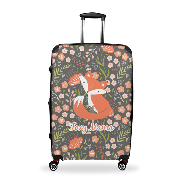 Custom Foxy Mama Suitcase - 28" Large - Checked