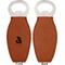 Foxy Mama Leather Bar Bottle Opener - Front and Back (single sided)