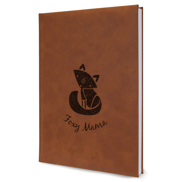 Custom Foxy Mama Leatherette Journal - Large - Single Sided