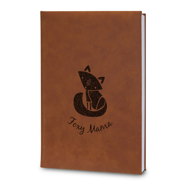 Custom Foxy Mama Leatherette Journal - Large - Double Sided