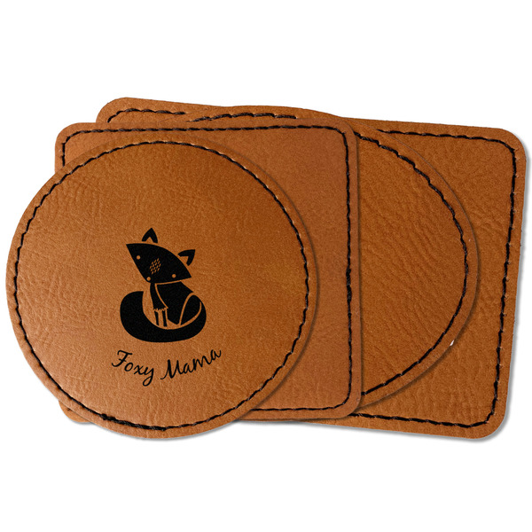 Custom Foxy Mama Faux Leather Iron On Patch