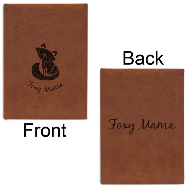 Foxy Mama Leatherette Sketchbooks - Large - Double Sided - Front & Back View
