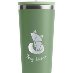 Foxy Mama RTIC Everyday Tumbler with Straw - 28oz - Light Green - Single-Sided