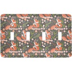 Foxy Mama Light Switch Cover (4 Toggle Plate)
