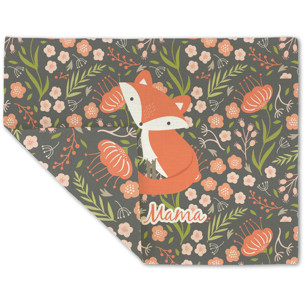 Foxy Mama Linen Placemat - Folded Corner (double side)